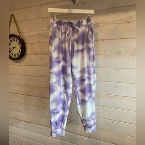 Purple Tie-Dye Joggers